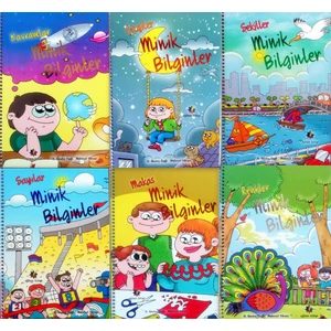 Minik Bilginler 4 - 5 Yaş 6 Kitap Okul Öncesi  Eğitim Seti