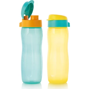 Eko Şişe Slim 2'li Set  500 ml Turkuaz - 500 ml Sarı