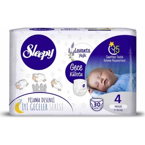 Külot Bebek Bezi Gece Lavanta Yağlı 4 Beden Maxi 7-16 kg 30'lu