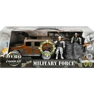 Sesli ve Işıklı Kar Temalı Askeri Araçlar Oyun Seti - Jeep