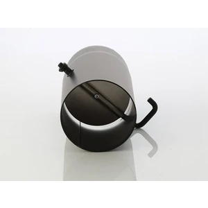 Soba Borusu, Çelik Sac, Antrasit, 2 mm Kalınlık 15 cm Çap , 25 cm Klapeli