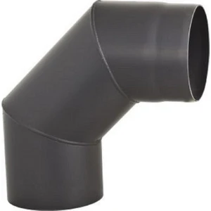 Soba Borusu, Çelik Sac, Antrasit, 2 mm Kalınlık 15 cm Çap , 90 Derece Dirsek