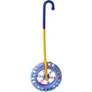 Bayraktar Plastik Büyük Boy Sopalı Çınçın Teker 20 cm Mavi