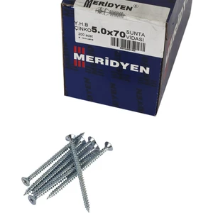 Meridyen Sunta Vidası 5 x 70 mm 200 Adet