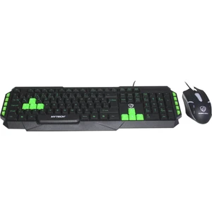 Hyk-46 Gamy Combo USB Q Oyuncu Klavye + Mouse Seti Siyah-Yeşil