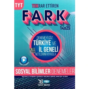 Yayın Denizi Yayınları TYT Sosyal Bilimler Fark 14 x 25 Tekrar Ettiren Denemeleri