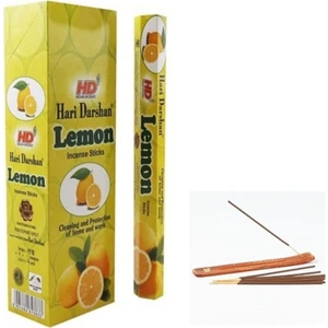 Hari Darshan Tütsü Lemon&limon Kokusu 20 Adet Çubuk Tütsü 1 Adet Kayık Tütsülük Hediye