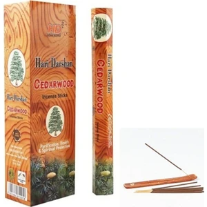 Hari Darshan Tütsü Cedarwood Ağaç Kokusu 20 Adet Çubuk Tütsü 1 Adet Kayık Tütsülük Hediye