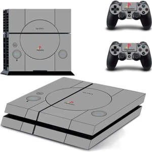 Kt Decoration Playstation 4 Logo Gri Arkaplan Fat  Modern Sticker Kaplama Seti