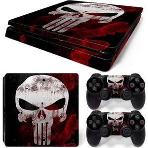 Kt Decoration Skull Playstation 4 Slim Kasa Sticker Kaplama