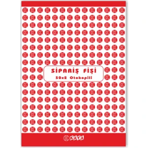 Sipariş Fişi A5 2 Nüsha Otokopili 14 x 20 cm 5'li
