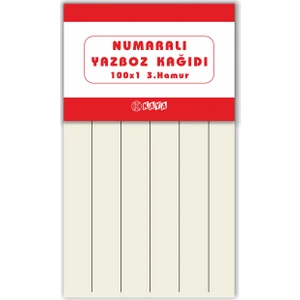Yazboz Oyun Kağıdı 6 Haneli 3.hamur Kağıt 9.5 x 16.5 cm 10'lu