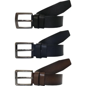 Deri 3'lü Süper Set 4 cm Kemer 