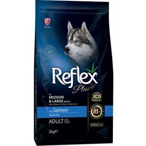 Reflex Plus Orta Büyük Irk Somonlu Yetişkin Köpek Maması 3 kg
