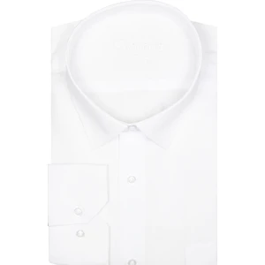 Erkek Beyaz Büyük Beden Cepli Gömlek