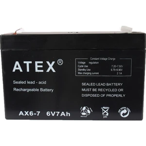 AX-6V 7AH Bakımsız Kuru Akü