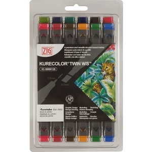 Kurecolor Twin S Çift Uçlu Marker Kalem Seti 12 Renk Deep Colors