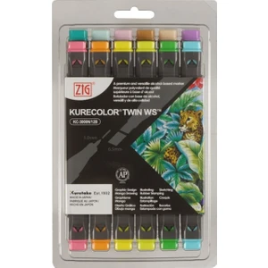 Kurecolor Twin S Çift Uçlu Marker Kalem Seti 12 Renk Pale Colors