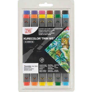 Kurecolor Twin S Çift Uçlu Marker Kalem Seti 12 Renk Basic Colors