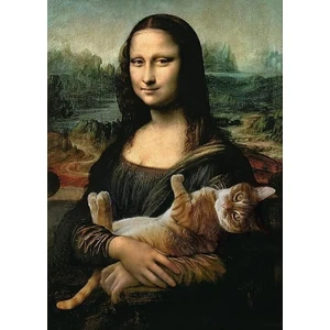500 Parça Mona Lisa ve Kedi Puzzle 37294