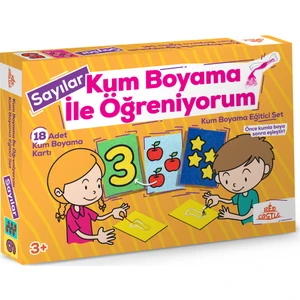 Red Castle Kum Boyama Eğitici Aktivite Seti (Sayılar)
