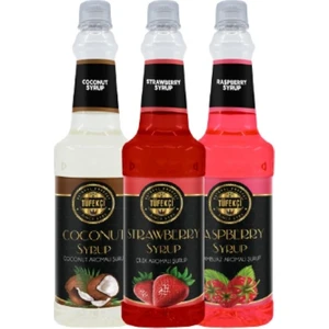 By Tüfekçi 3'lü Paket Çilek - Hindistan Cevizi - Frambuaz Şurubu 2,25 kg