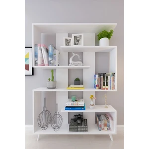 Berlin Dekoratif Kitaplık Beyaz
