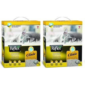 Clinic Doğal Granüllü Kedi Kumu 10 Lt x 2 Adet