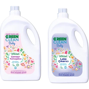 U Green Clean Baby Bitkisel Yumuşatıcı 2750 ml Leke Çıkarıcı 2750 ml 2 Li Set