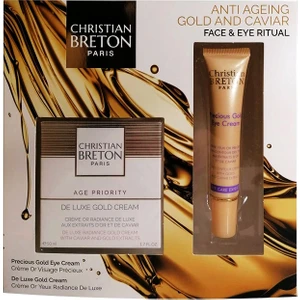 Christian Breton Altın ve Havyar Özlü Krem 50ML. ve Altın ve Havyar Özlü Göz Kremi 15 Ml. Set
