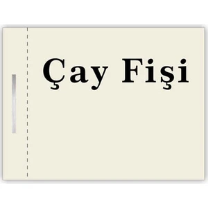 Kantin Çay Fişi Seri Nosuz  3 x 4 cm 25'li