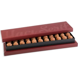 Special Tahinli Truffle Çikolata Bordo Kutu 22 Adet