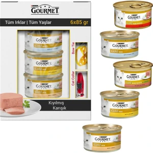 Gourmet Gold Kıyılmış Karışık Kedi Konservesi 6X85 gr