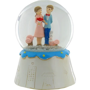 Işıklı Müzikli Kar Püskürtmeli Büyük Boy Pilli Kar Küresi 16X32 No-53