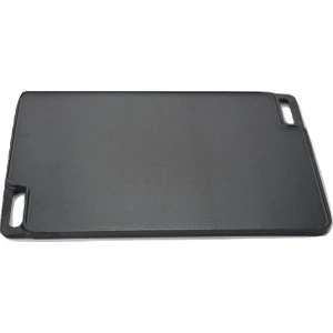 Kaplamasız Döküm Tava Pizza Taşı ve Tepsi Çift Kullanım 43X30CM
