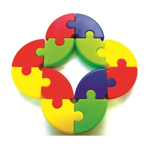 King Kids Yuvarlak Şekiller 72 Parça