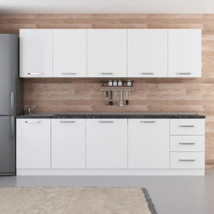 270 cm Mutfak Dolabı Beyaz 270-B2