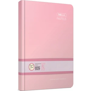 3304 Thebook Pastels 200 Yaprak Çizgili Defter 20 x 28 cm Pembe