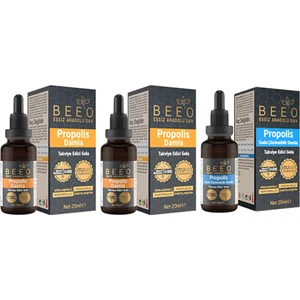 Bee' o  2'li 20 ml Propolis Damla 1'li 20 ml Suda Çözünür Damla