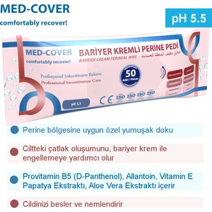 Bariyer Kremli Perine Pedi 50'li - 8 Adet
