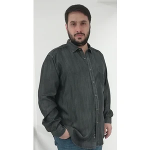 Büyük Beden Kot Erkek Gömlek