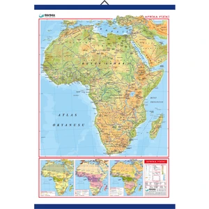 Afrika Fiziki Haritası Kaplamalı