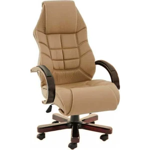 Rota Ofis Comfort Ahşap Makam Koltuğu Cappuccino