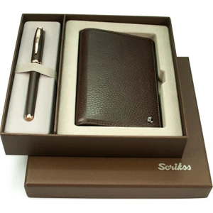 39 Rose Gold Dolma Kalem Jotter Defter Kahverengi DR243