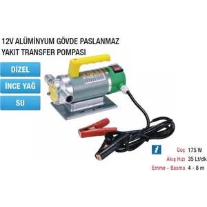 MTTP40B12 Paslanmaz Yakıt Transfer Pompası 12V