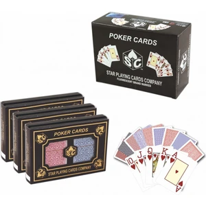 %100 Plastik Jumbo Index 2 Li Poker Kartı