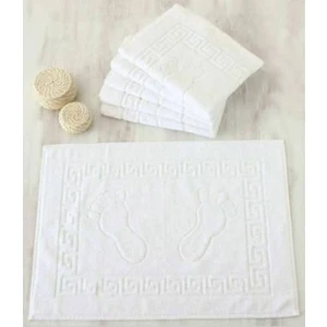 Gön Ev Tekstili Beyaz Ayak Havlusu 2'li Paket %100 Pamuk 50X70 Cm. Ev ve Otel Için