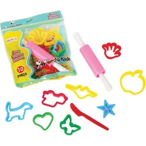 Panda Kids Hamur Kalıpları & Merdane 10 Parça