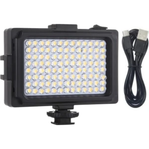 Video LED Işık 104LED Type-C ile Sürekli Çalışma Ekstra 2 Kızaklı