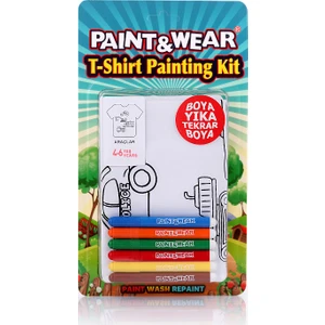 Paint&wear Araçlar Boyama Seti 4-6 Yaş